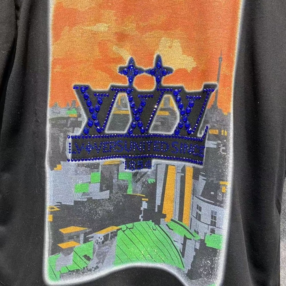 Louis Vuitton Black T-Shirt with Colorful Graphic - Picture 2 of 6